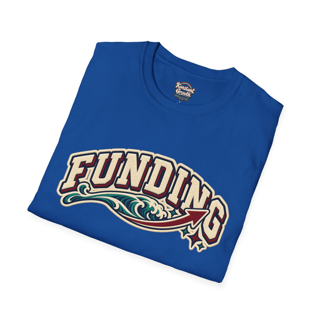 Funding Surf Crest T-Shirt — "Clean Build Fund" Retro Beach Graphic Tee