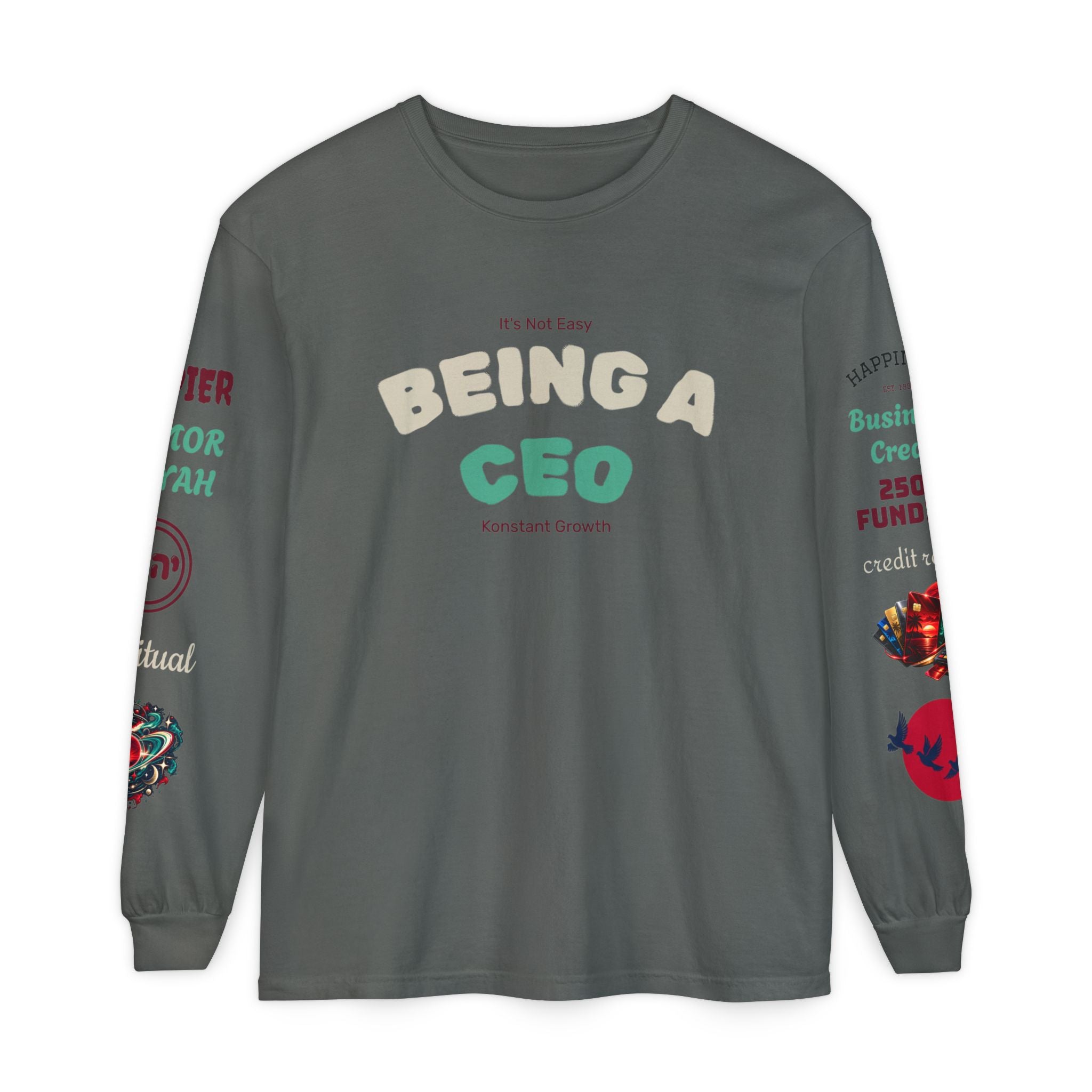 Konstant Growth Vintage Wash Long Sleeve | Premium Entrepreneur T-Shirt