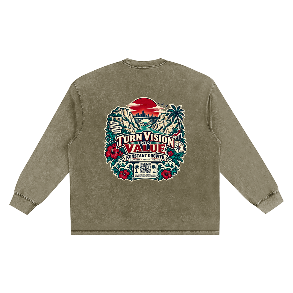 Konstant Growth Vintage — Snow Washed Frayed Edge T-Shirt