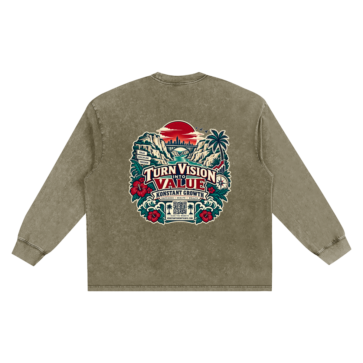 Konstant Growth Vintage — Snow Washed Frayed Edge T-Shirt