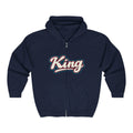 King Script Hoodie | Build Your Kingdom Vintage Tropical Zip-Up