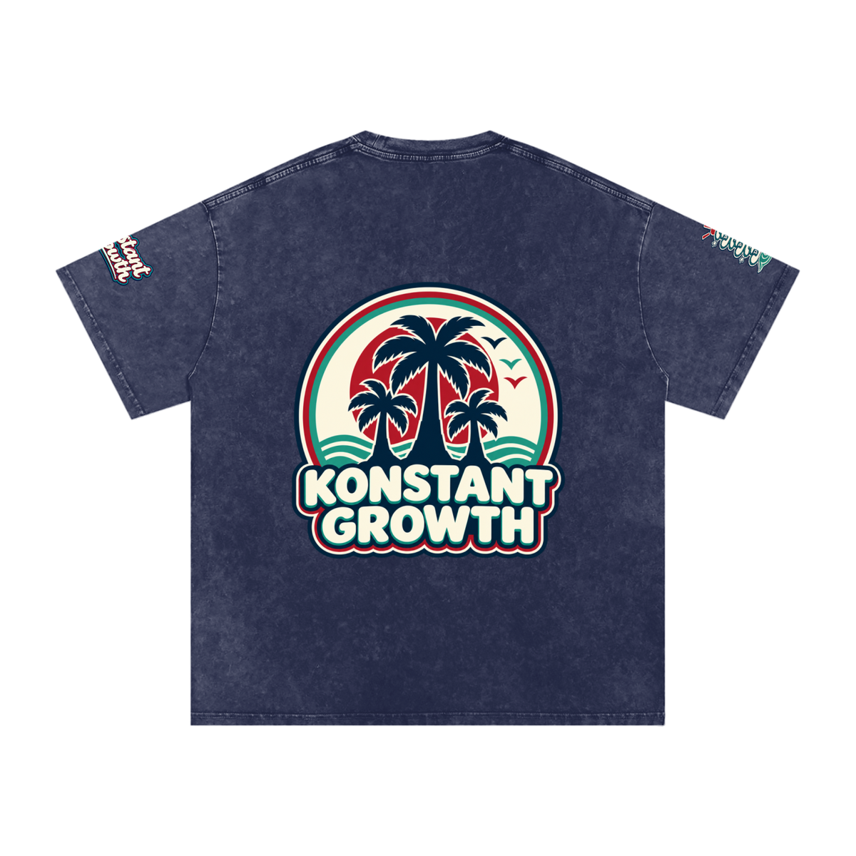 Konstant Growth Vintage — Snow Washed Oversized Cotton T-Shirt