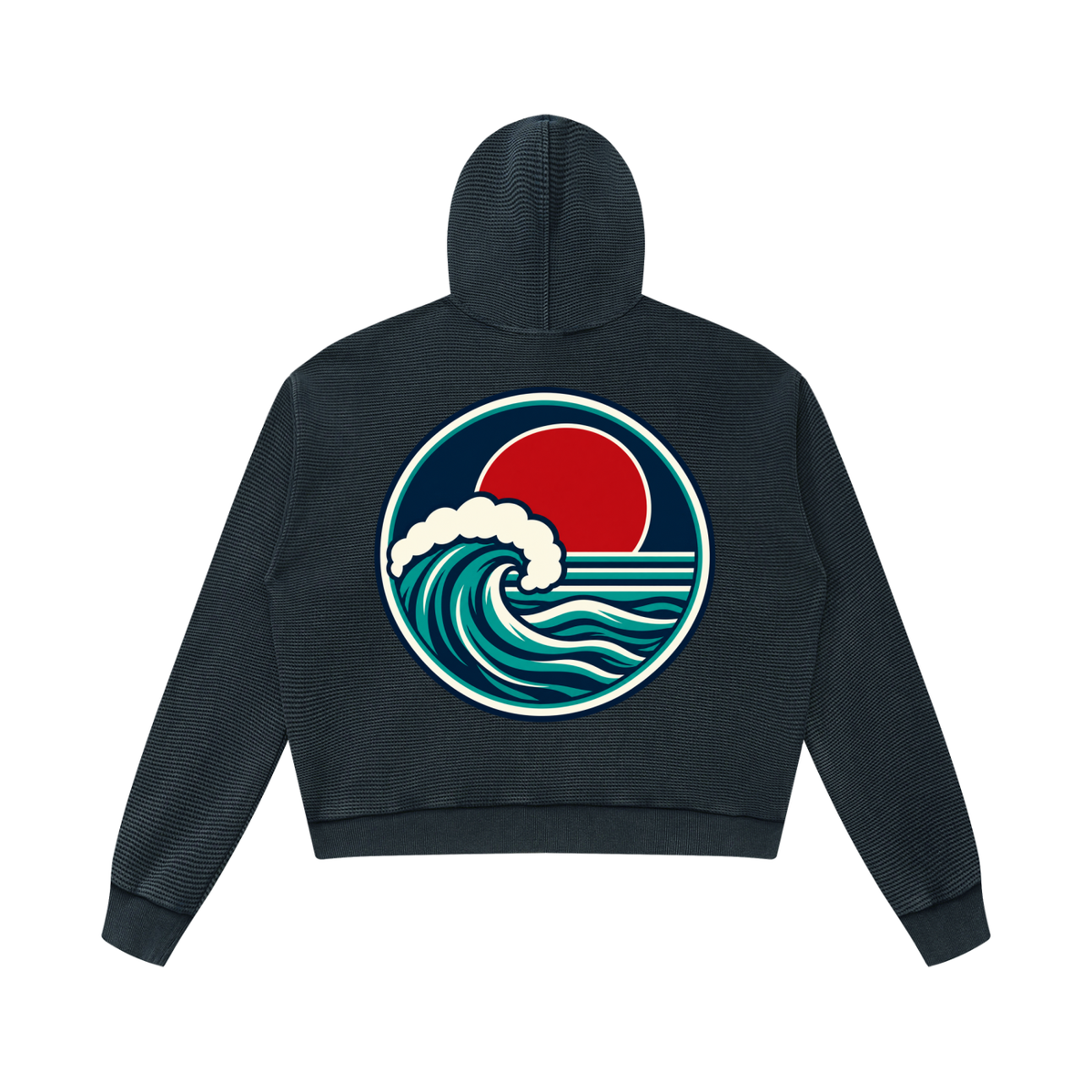 Unisex Mineral Wash Boxy Waffle Hoodie ODMPOD