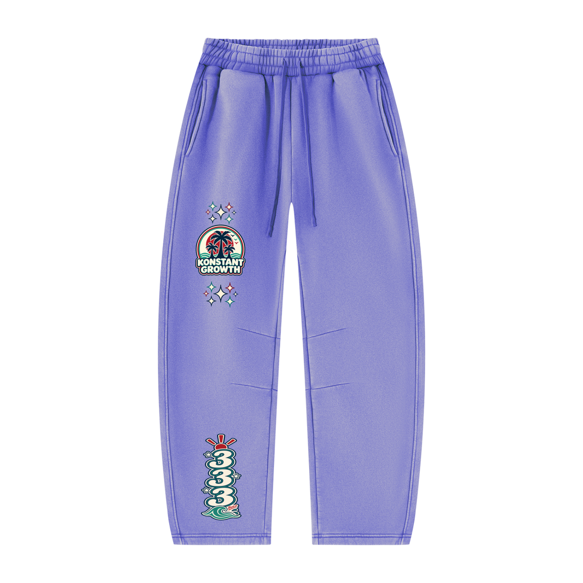Konstant Growth Vintage — Unisex Vintage Wash Barrel Leg Fleece Sweatpants ODMPOD