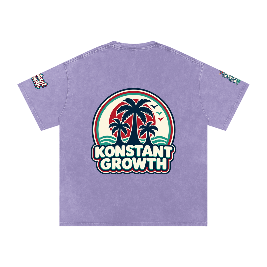 Konstant Growth Vintage — Snow Washed Oversized Cotton T-Shirt