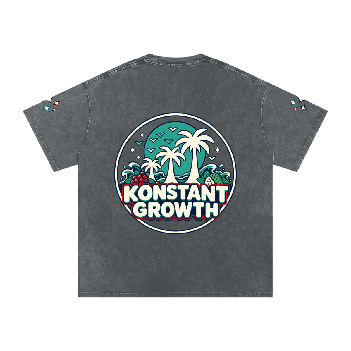 Snow Washed Oversized Cotton T-Shirt ODMPOD
