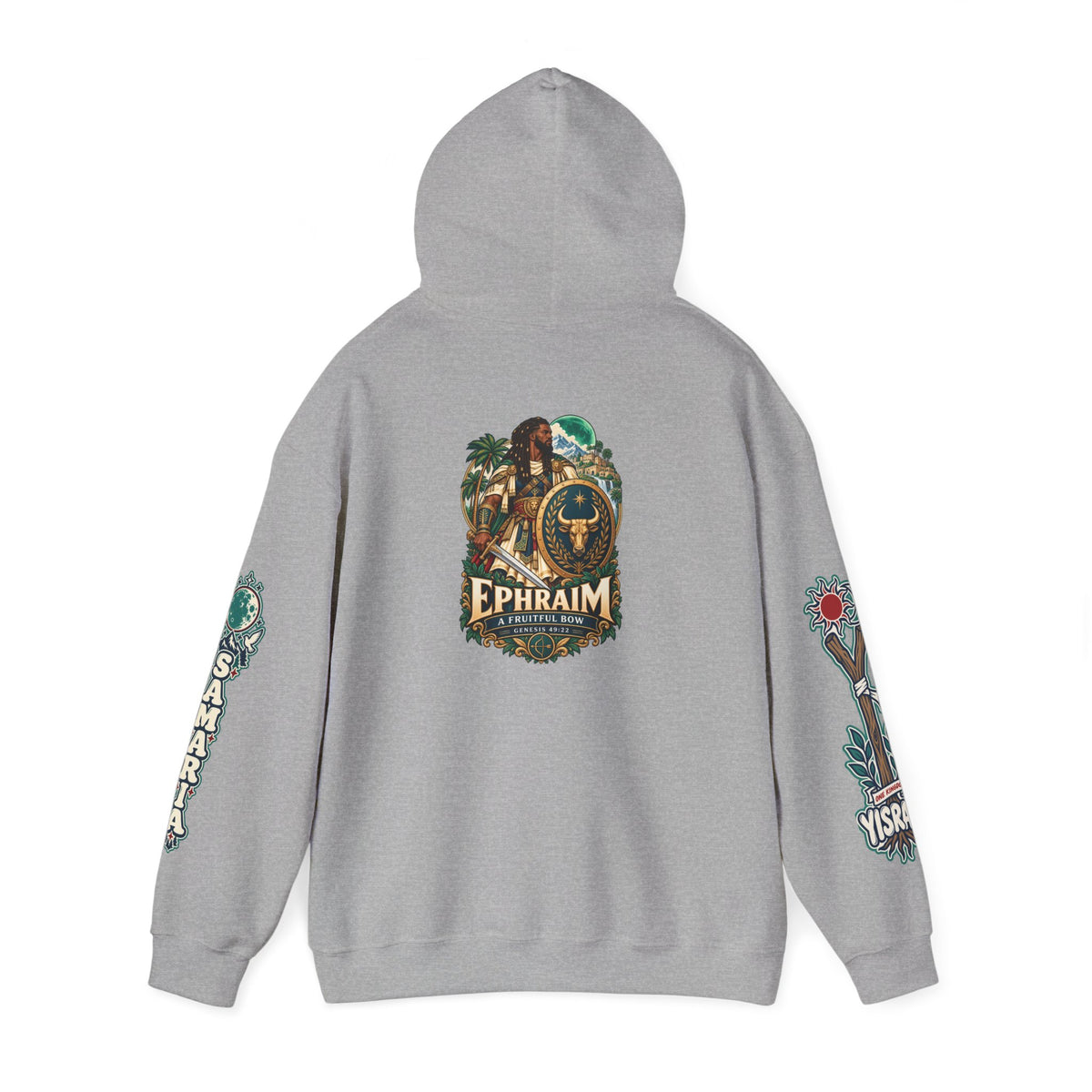 Ephraim Hoodie — Vintage Crest Graphic Hooded Sweatshirt