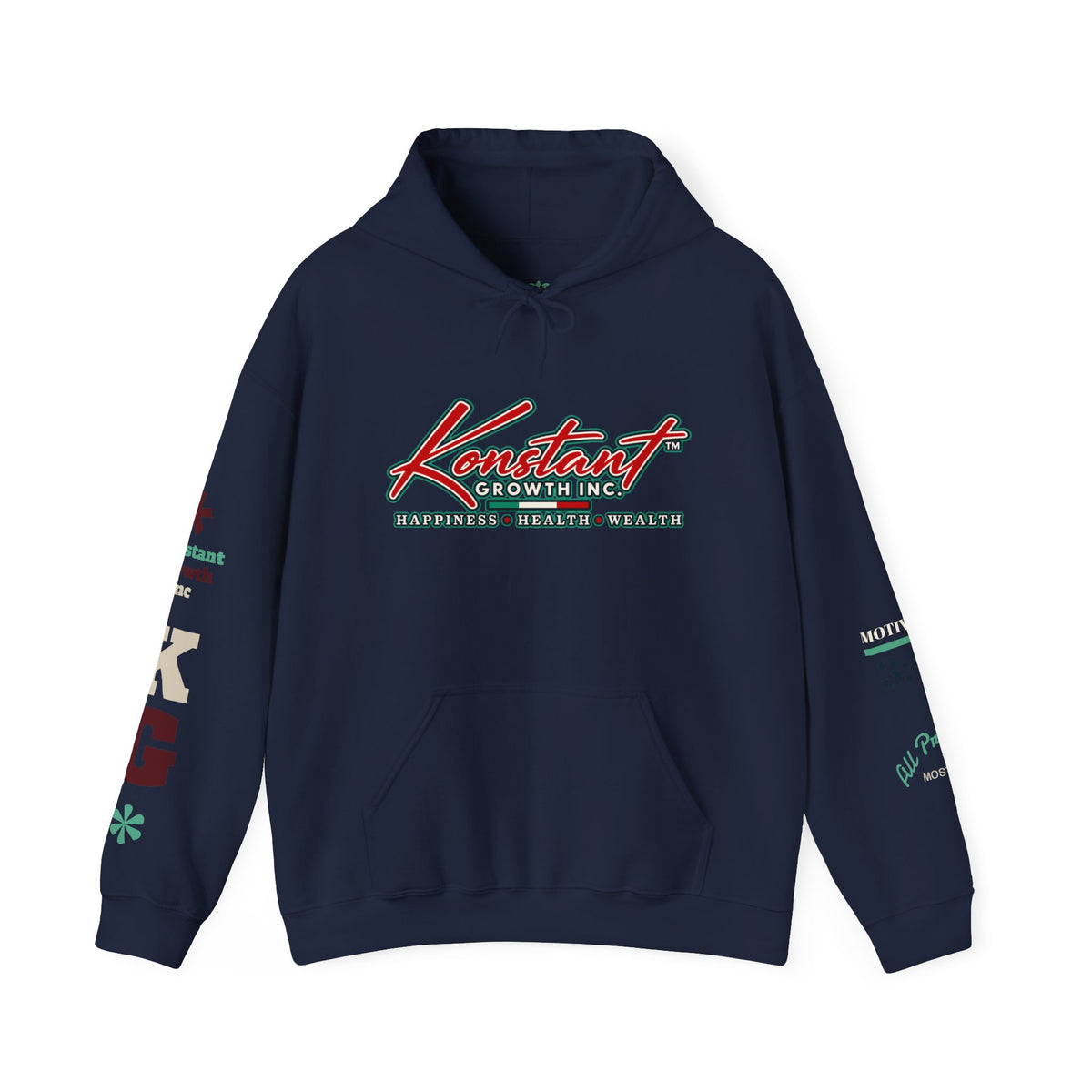 Tropical Graphic Hoodie — "Konstant Growth" Sunset Beach Pullover