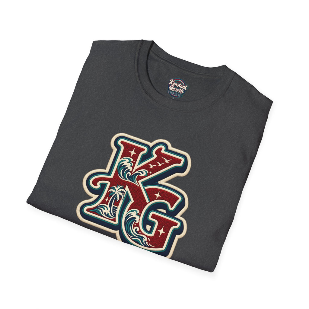 Eclipse Crest T-Shirt — Vintage Floral KG Logo