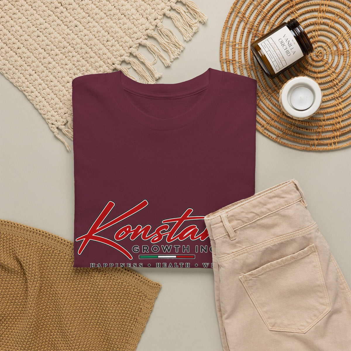 Copy of Konstant Growth Inc. Tee — Retro Car & Palm Beach Graphic T-Shirt