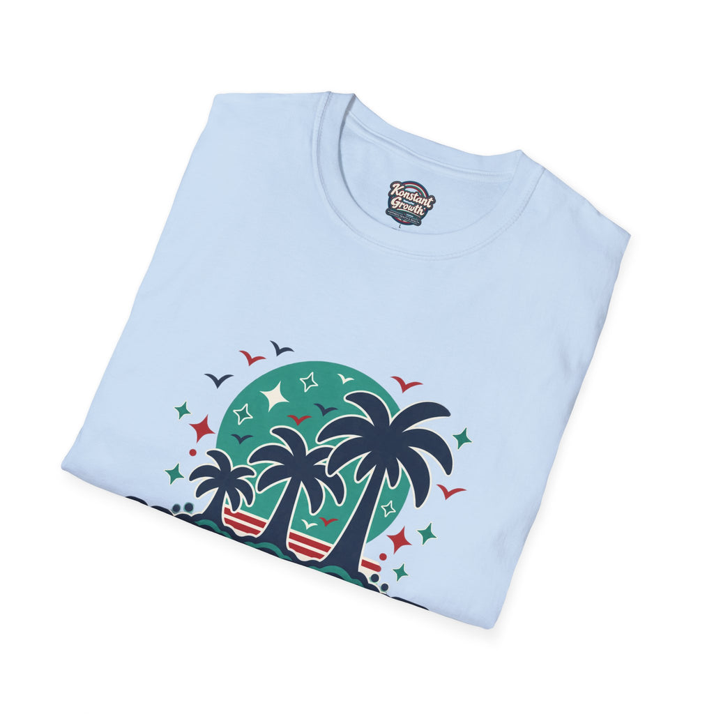 Konstant Growth Palm Tree T‑Shirt — Tropical Motivational Graphic Tee