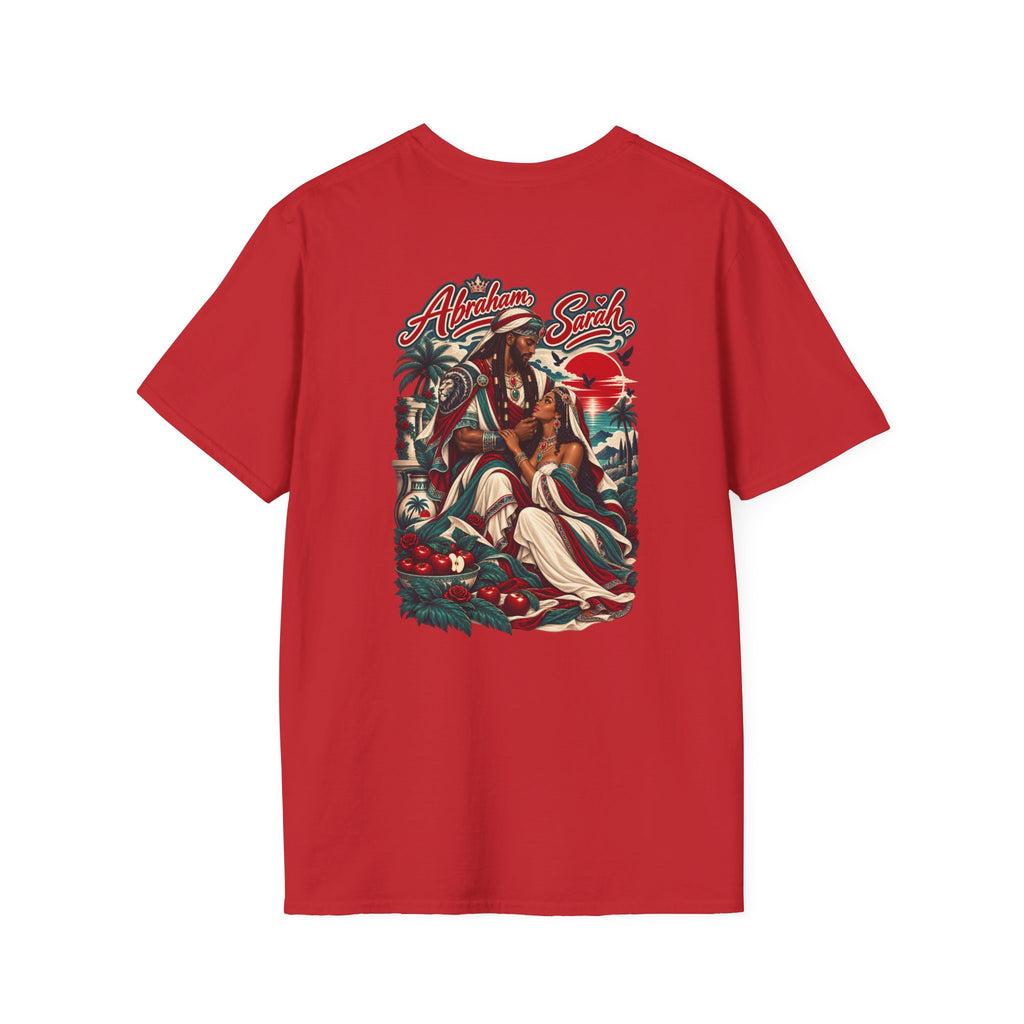 T-Shirt — Divine Love Graphic Tee (Abraham & Sarah Illustration)