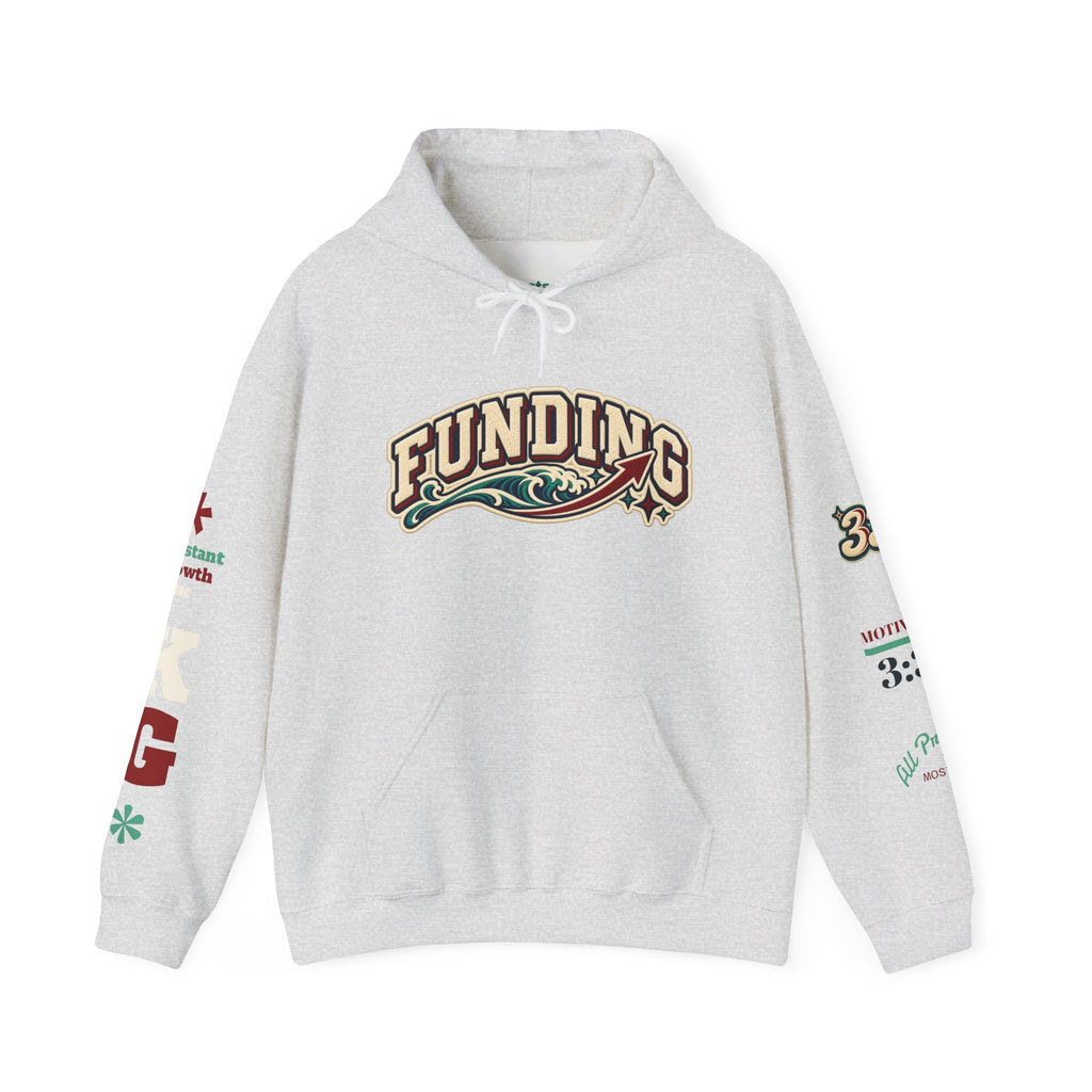 Funding Crewneck Hoodie — "Clean Build Fund" Graphic Pullover