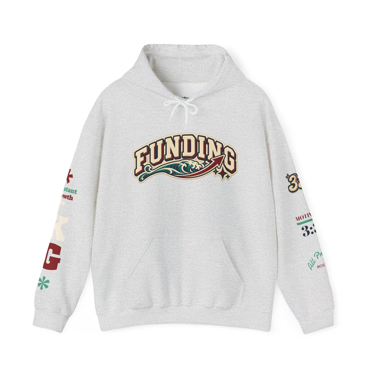 Funding Crewneck Hoodie — "Clean Build Fund" Graphic Pullover