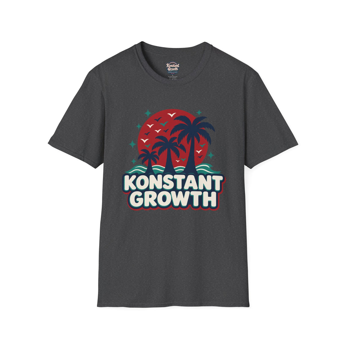 Konstant Growth Graphic T-Shirt — Retro Palm Beach / Atlanta Vibes Printify