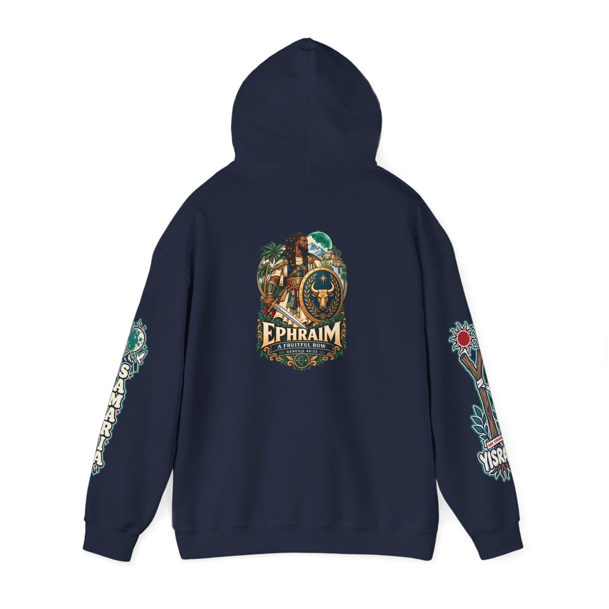 Ephraim Hoodie — Vintage Crest Graphic Hooded Sweatshirt
