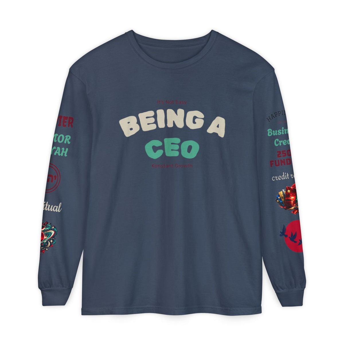 Konstant Growth Vintage Wash Long Sleeve | Premium Entrepreneur T-Shirt