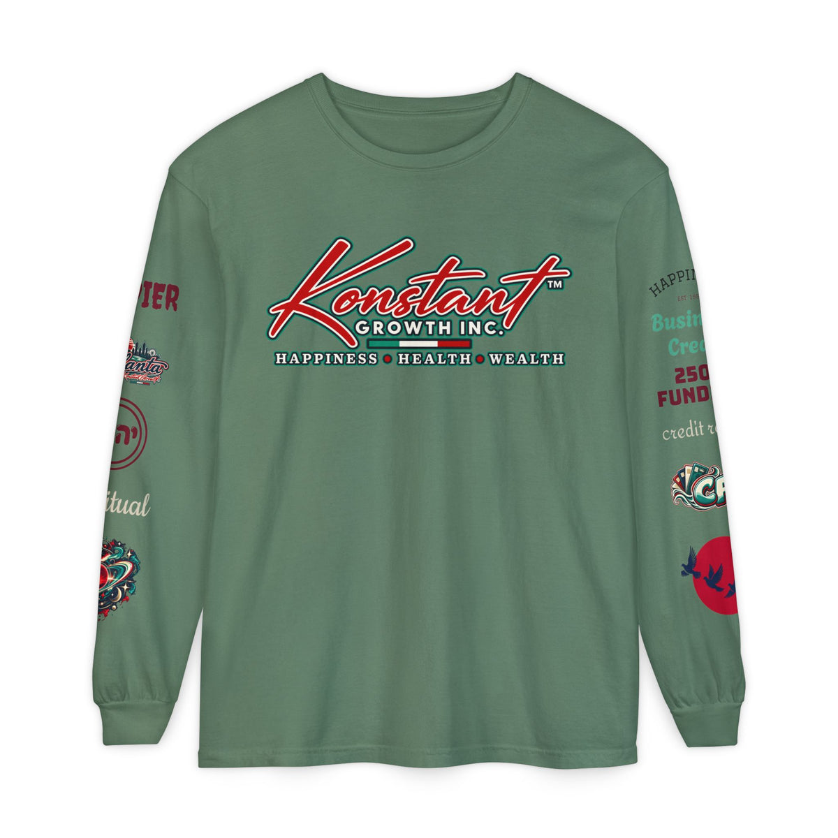 Konstant Growth Long Sleeve T-Shirt — Tropical Palm Surf Graphic
