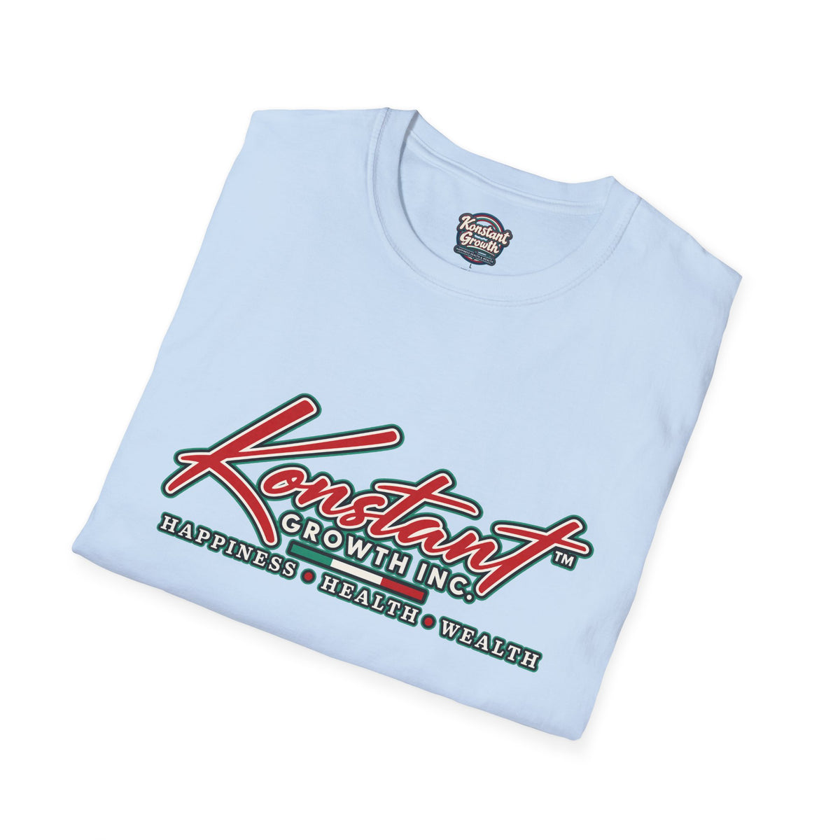 Konstant Growth 'Happiness Wealth Wealth' Graphic T-Shirt