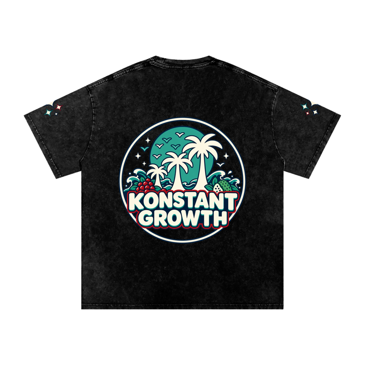 Snow Washed Oversized Cotton T-Shirt ODMPOD