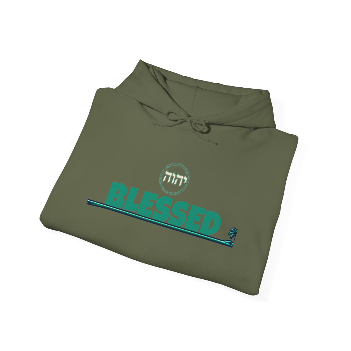 Blessed Hoodie | Surfer Palm Wave Graphic Hoodie, Tropical Beach Sweatshirt
