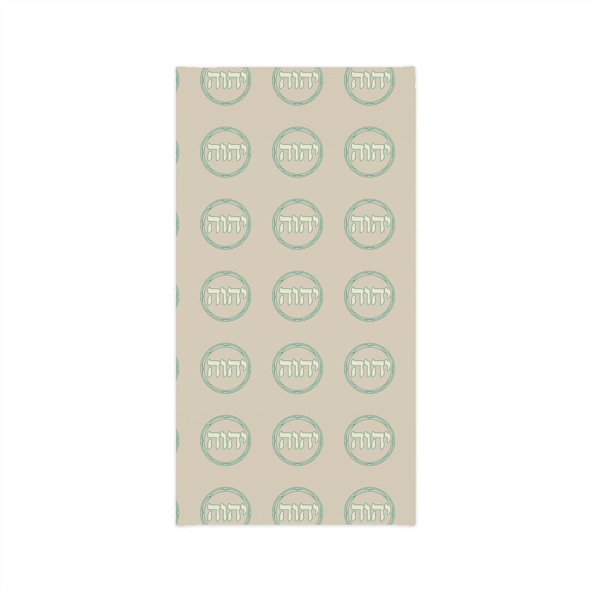 Hebrew Tetragram Pattern Neck Gaiter | YHWH Repeat Print