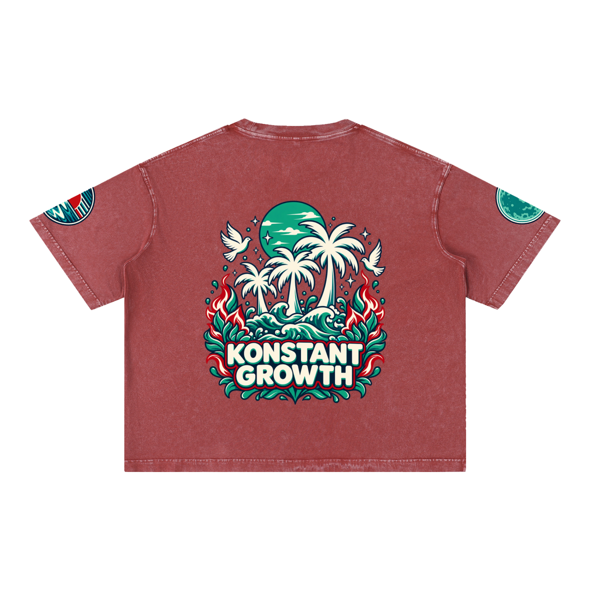 Mineral Wash Boxy Cotton T-Shirt ODMPOD