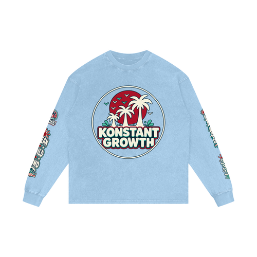 Acid Wash Oversize Long Sleeve T-Shirt