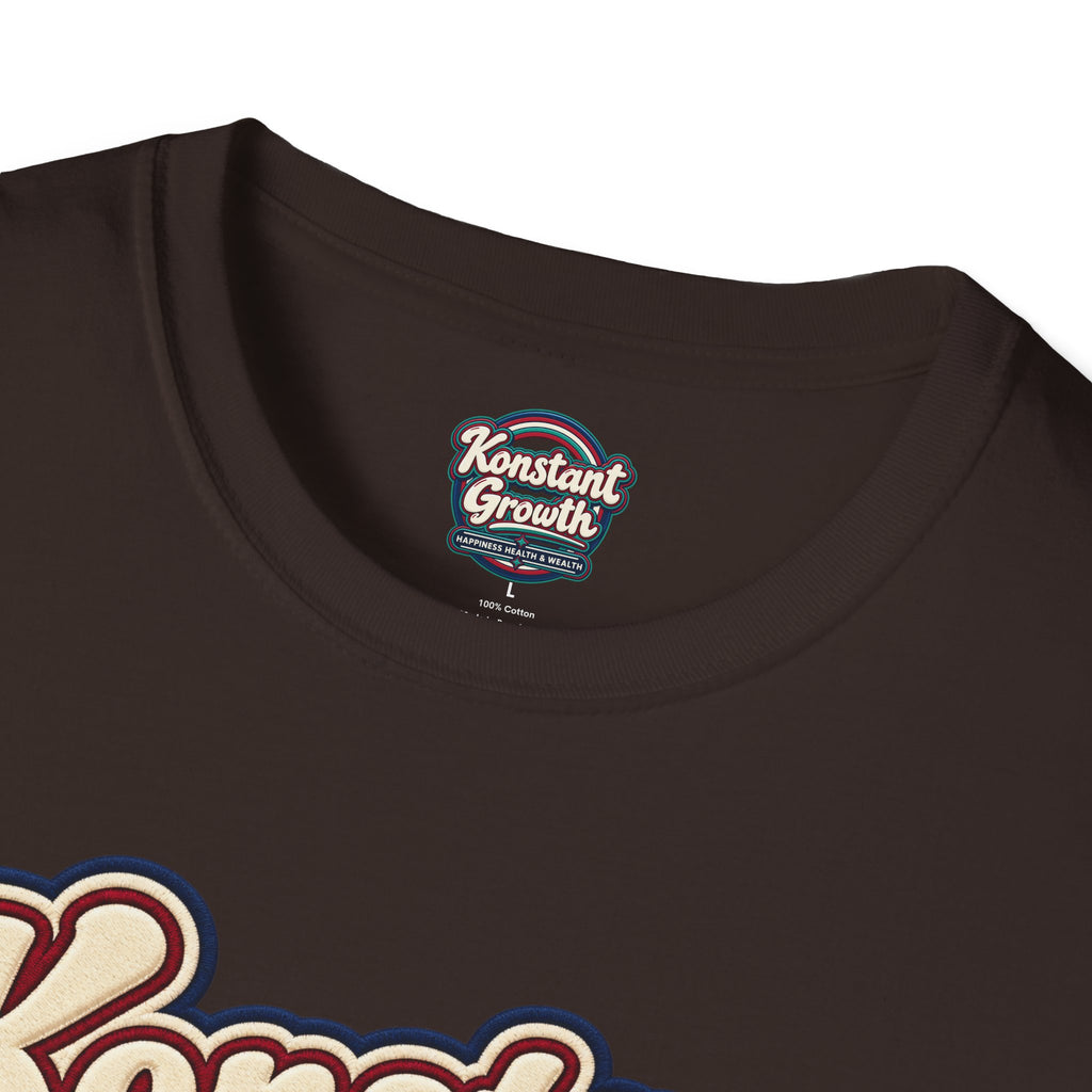 Konstant Growth T-Shirt — Retro Palm Sunset Design