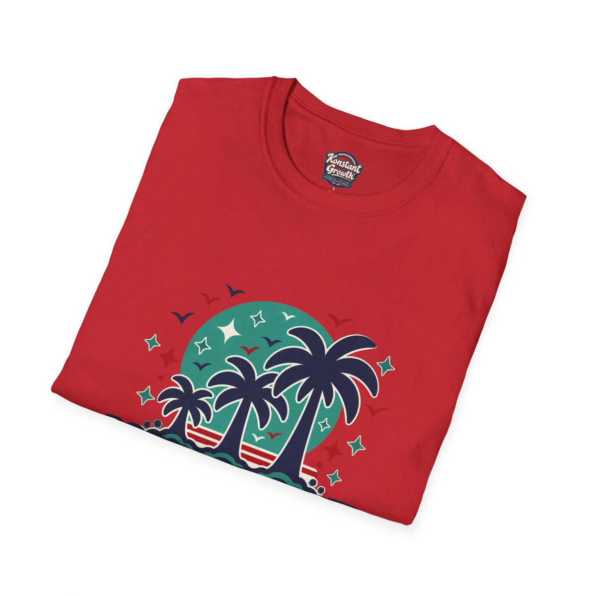Konstant Growth Palm Tree T‑Shirt — Tropical Motivational Graphic Tee