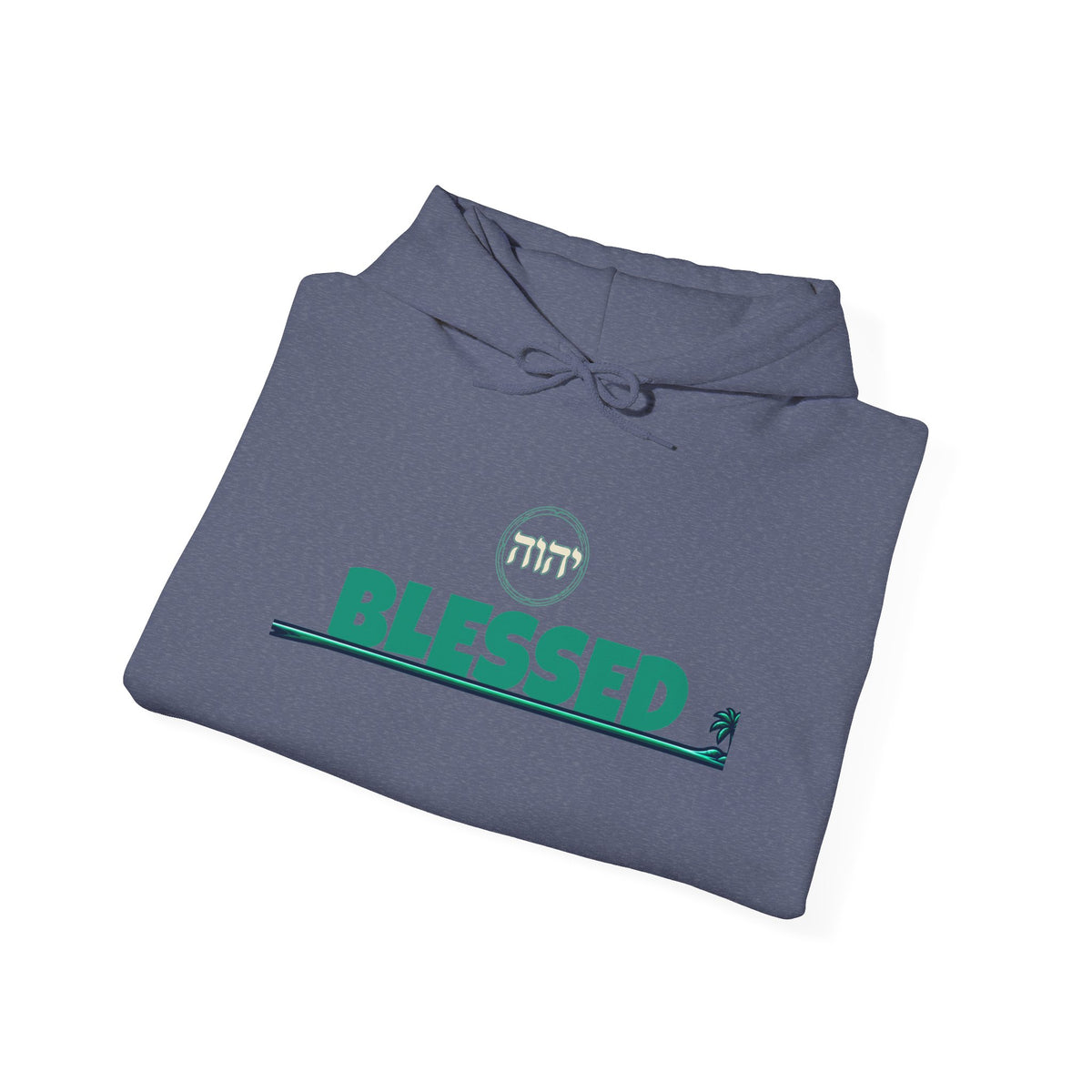 Blessed Hoodie | Surfer Palm Wave Graphic Hoodie, Tropical Beach Sweatshirt