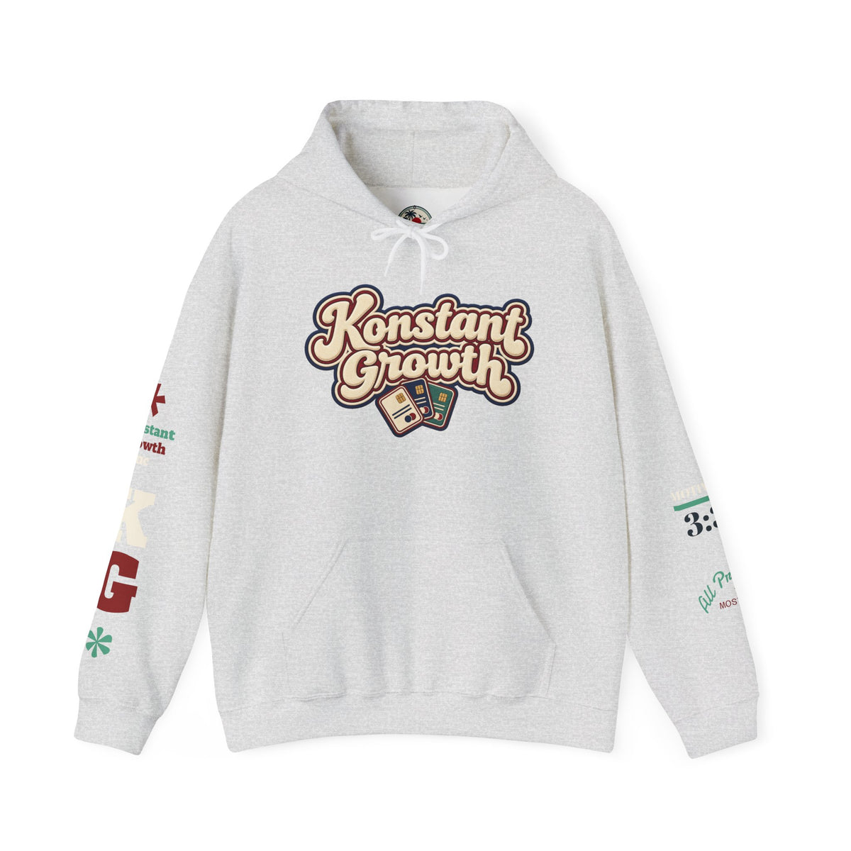 Konstant Growth Hoodie — Retro Palm Tree Graphic Sweatshirt