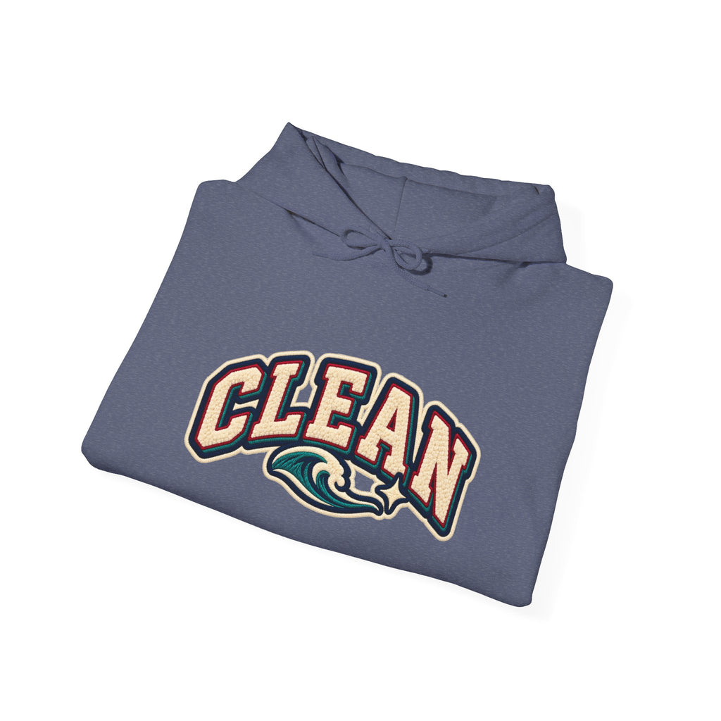 Clean Wave Hoodie — Graphic Palm-Globe Streetwear Hooded Sweatshirt