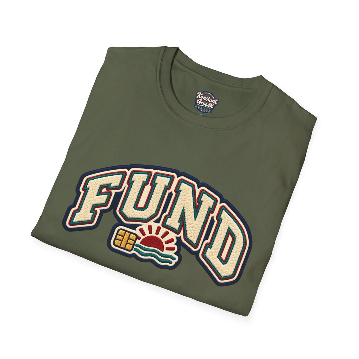 Fund & Grow Graphic T-Shirt — Retro Surf Floral Design