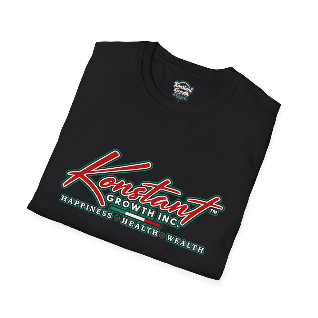 Konstant Growth 'Happiness Wealth Wealth' Graphic T-Shirt