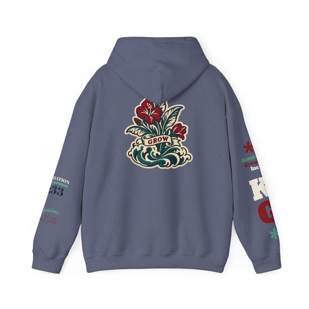 Copy of Hoodie - 'Divine Love' Graphic Hoodie with Vintage Bird & Floral Back Artwork