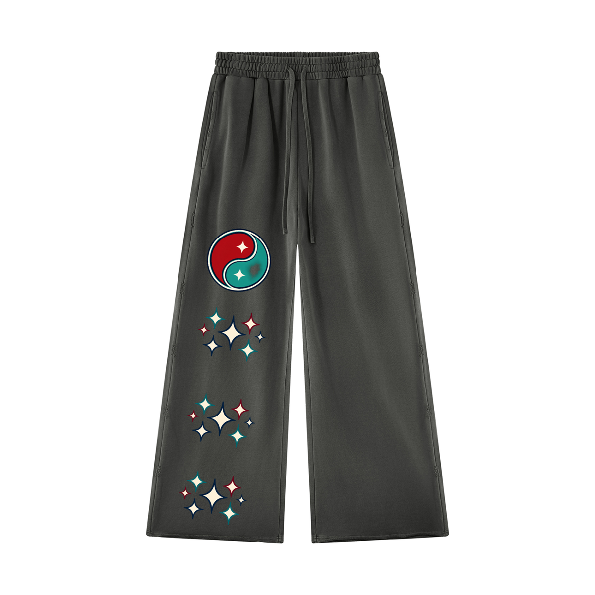 Unisex Vintage Wash Raw Edge Sweatpants ODMPOD