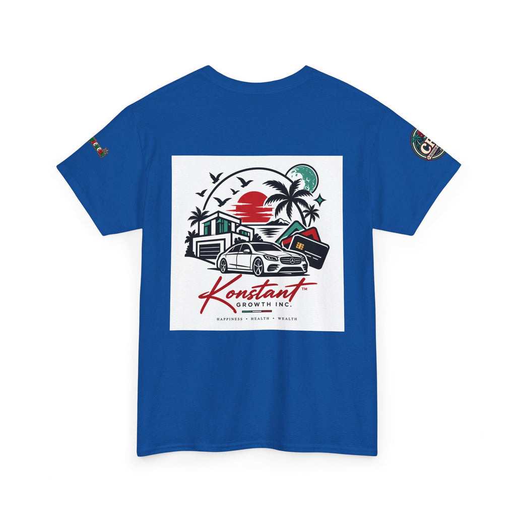 Konstant Growth Inc. Tee — Retro Car & Palm Beach Graphic T-Shirt