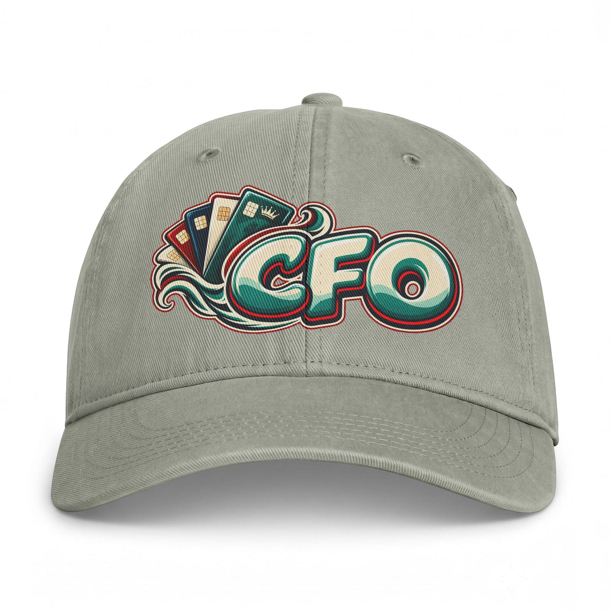 CFO Coastal Vintage Baseball Cap — Retro Surf Logo Dad Hat Printify