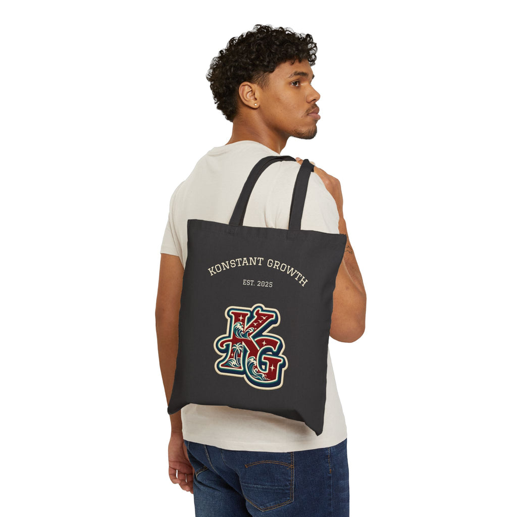 Canvas Tote — "Konstant Growth" Vintage Logo Tote Bag
