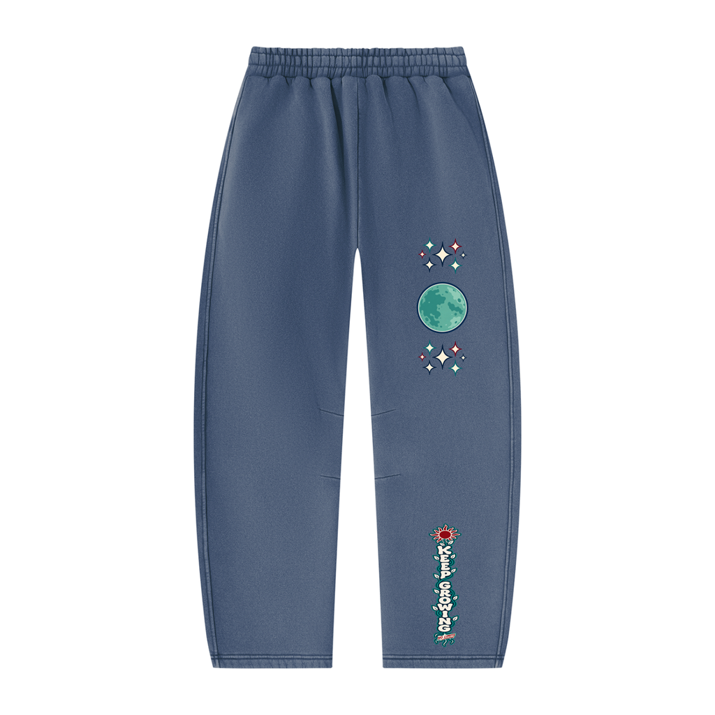 Konstant Growth Vintage — Unisex Vintage Wash Barrel Leg Fleece Sweatpants