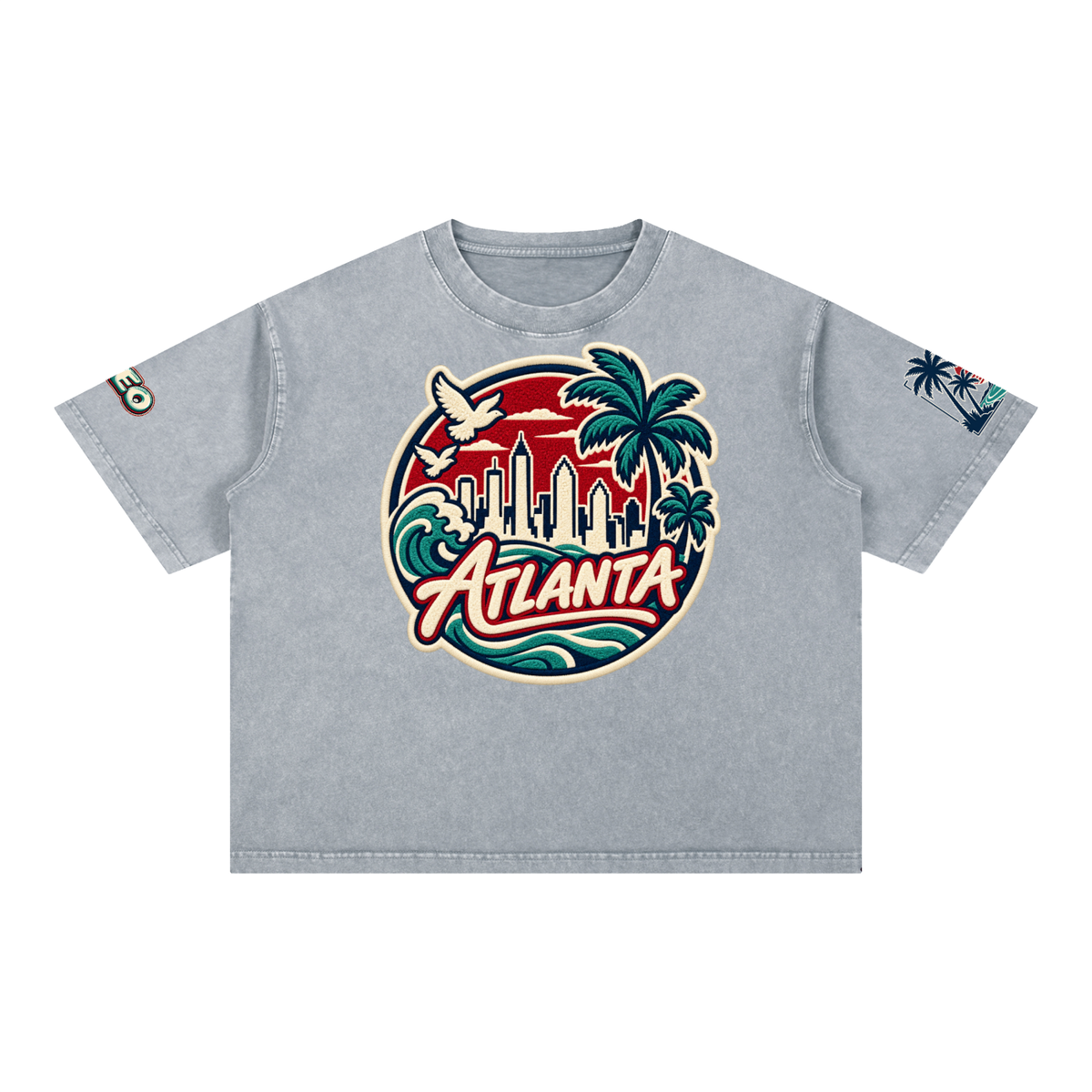 Mineral Wash Boxy Cotton T-Shirt ODMPOD