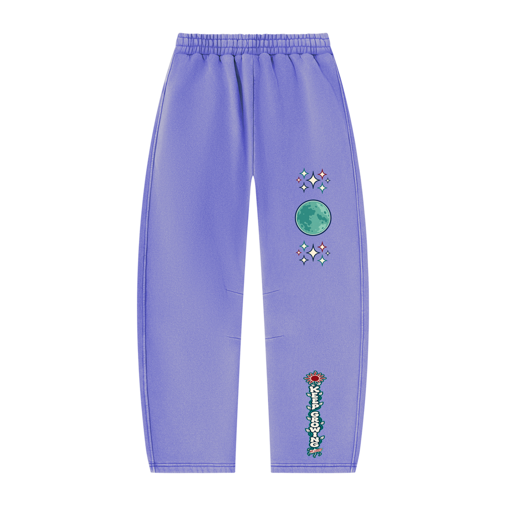 Konstant Growth Vintage — Unisex Vintage Wash Barrel Leg Fleece Sweatpants