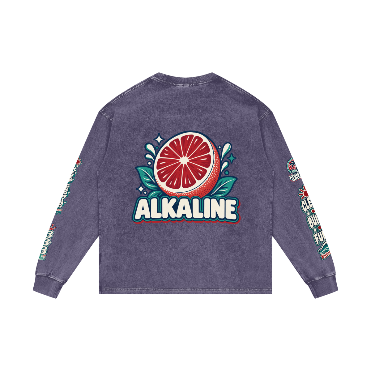 Acid Wash Oversize Long Sleeve T-Shirt