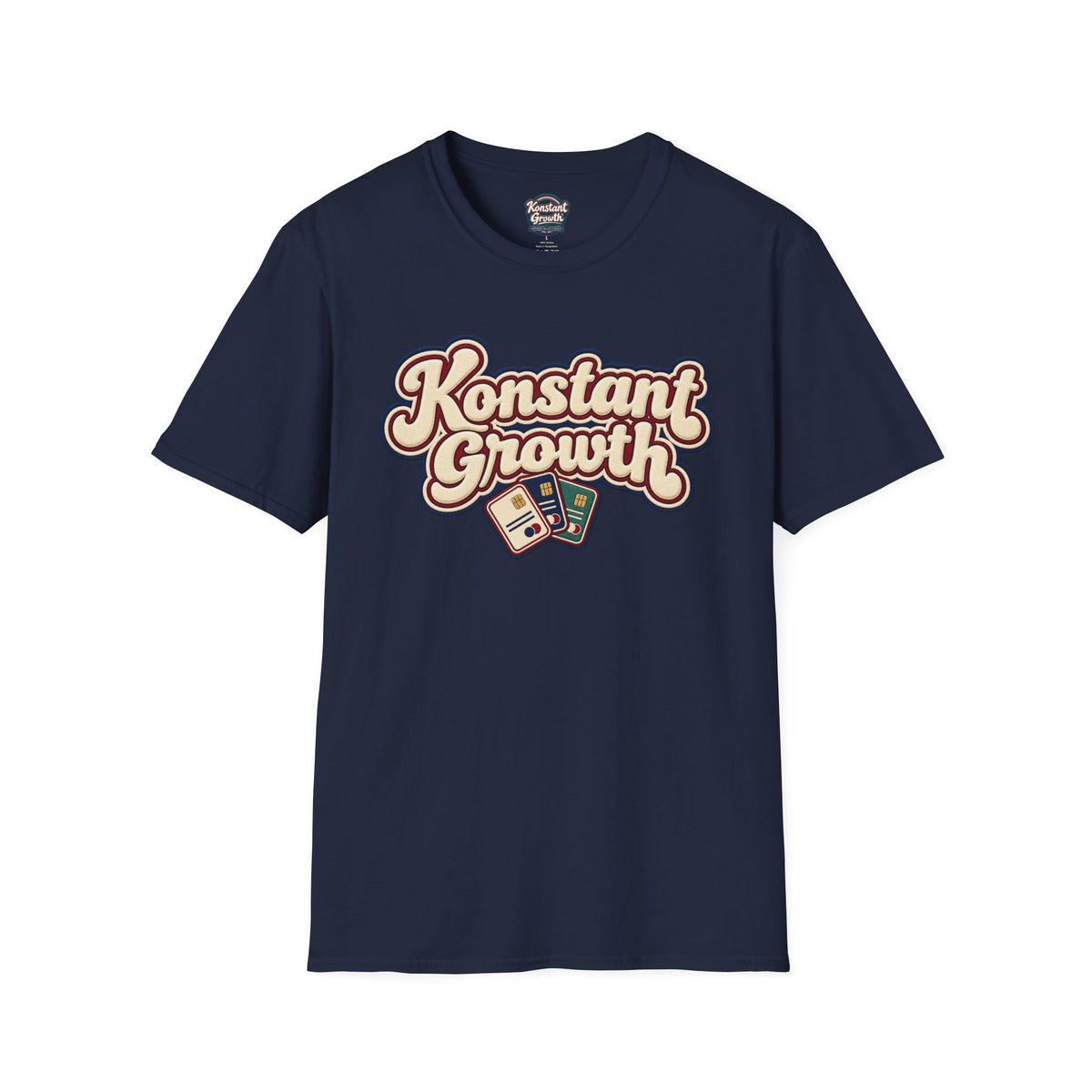 Konstant Growth T-Shirt — Retro Palm Sunset Design Printify