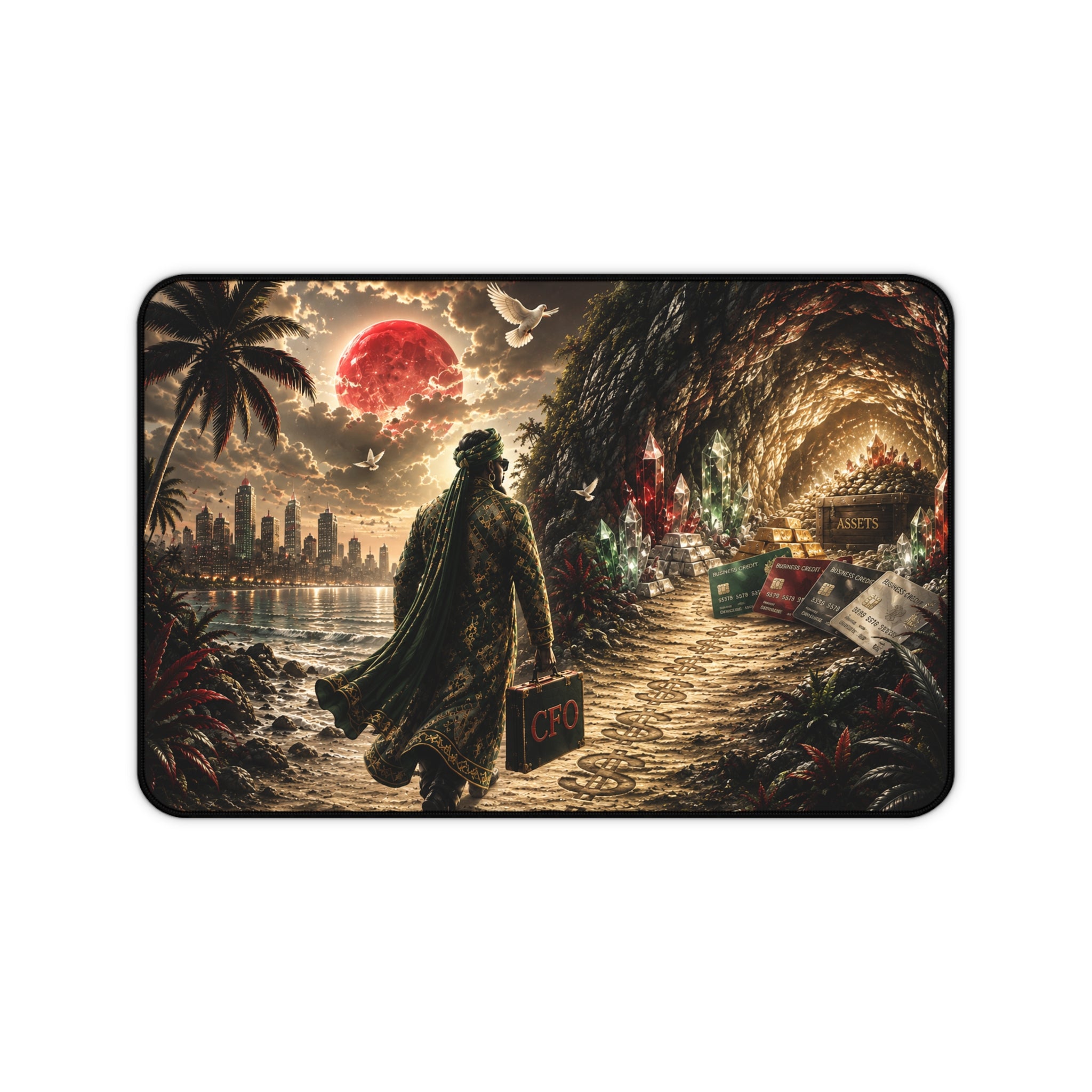 CFO Detective Noir Desk Mat | Executive CEO Office Accessory, Motivational Workspace Decor