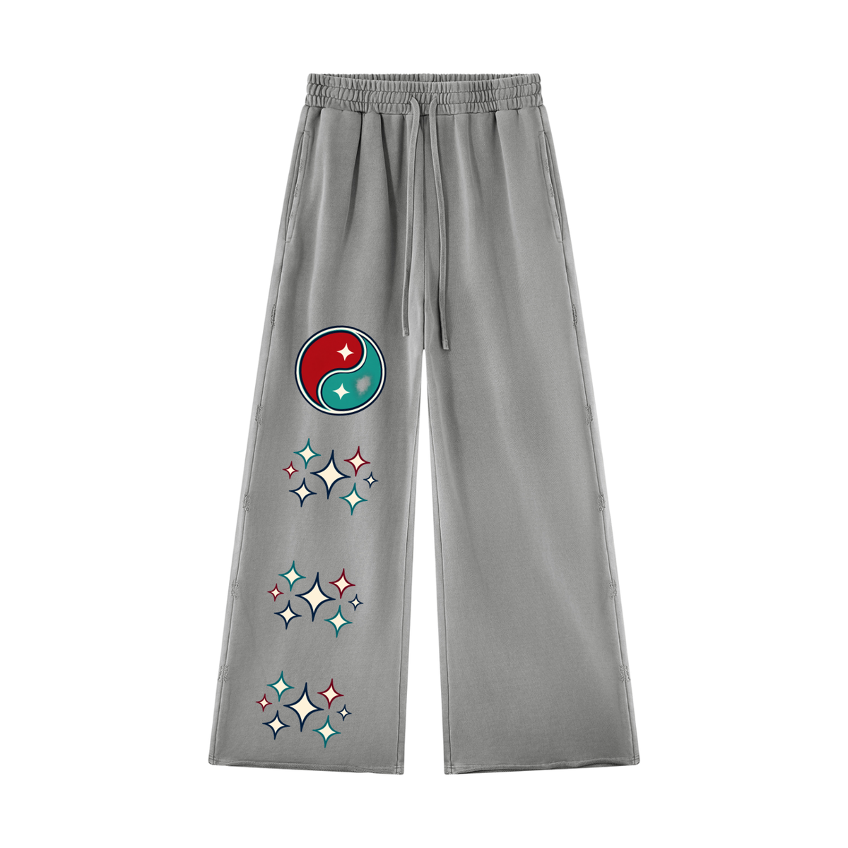 Unisex Vintage Wash Raw Edge Sweatpants ODMPOD