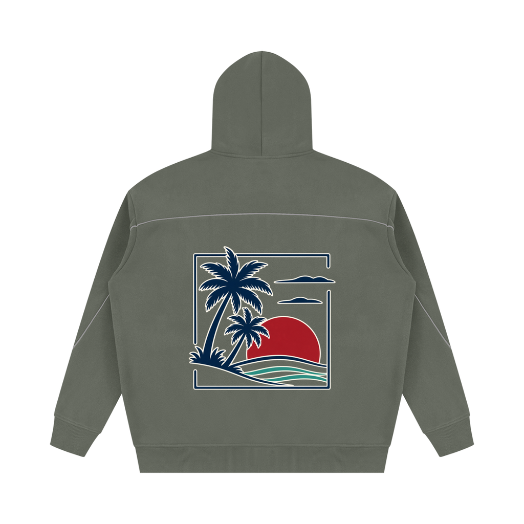 Konstant Growth Vintage — Unisex Oversized Piping Fleece Hoodie