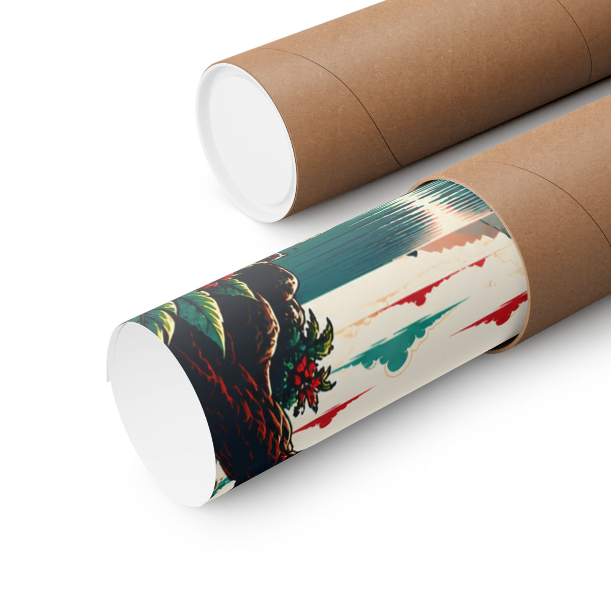 Tropical Sunset Beach Poster