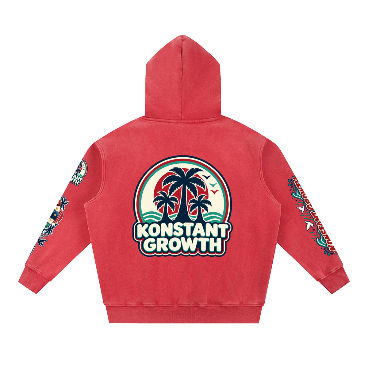 Konstant Growth Vintage — Snow Wash Fleece Oversize Hoodie